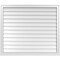 Ekena Millwork Vertical Surface Mount PVC Gable Vent w/ 2"W x 2"H , Brickmould Sill Frame, 42"W x 36"H GVPVE42X3603SN - alternate 1